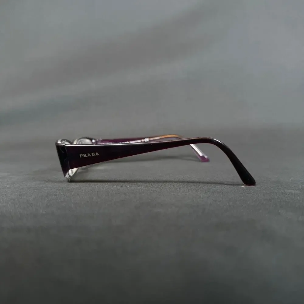Prada VPR07M 51-16 ZXN-1O1 Purple Eyeglass Made In Italy Only Frame